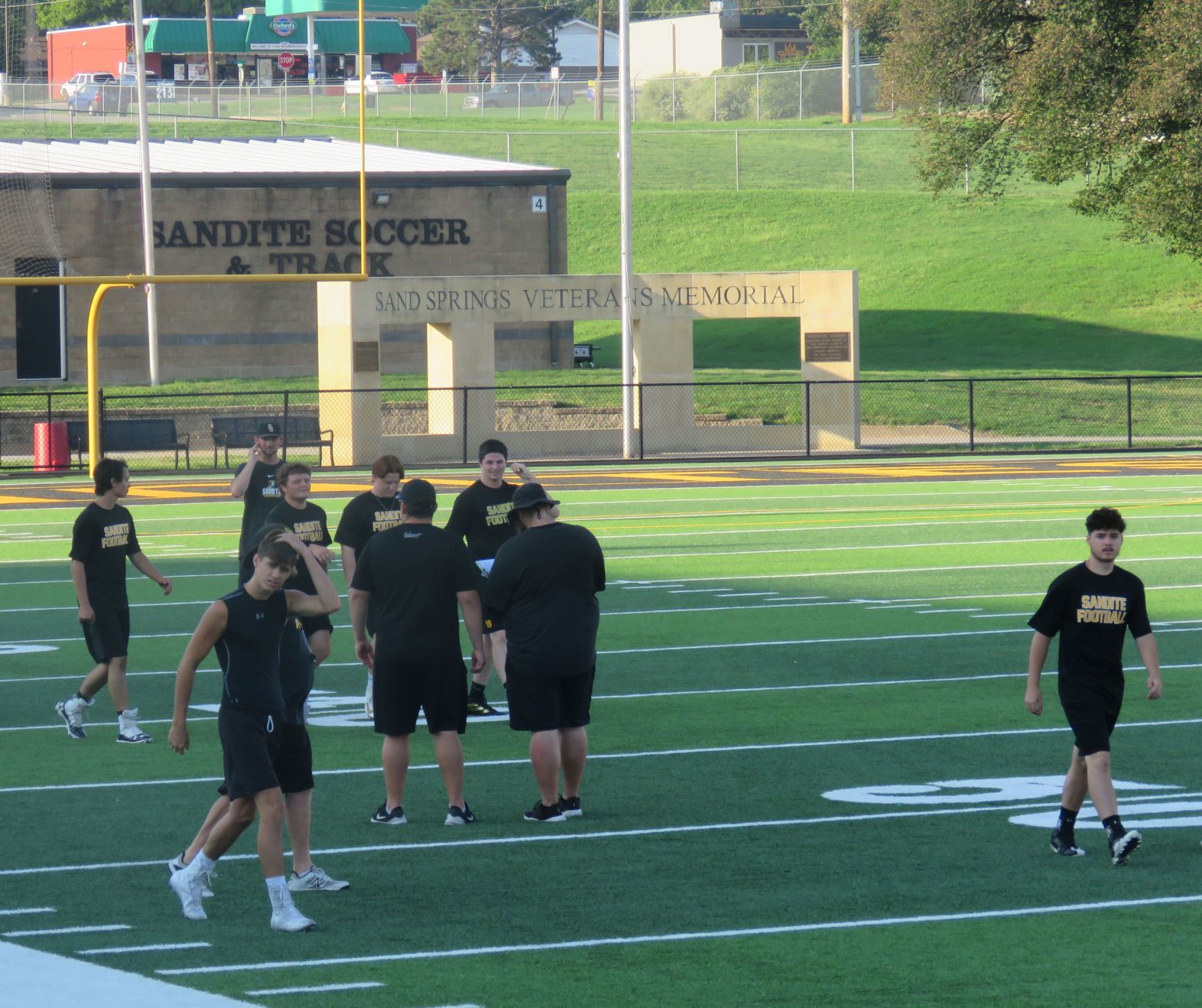 Sand Springs begins football practice